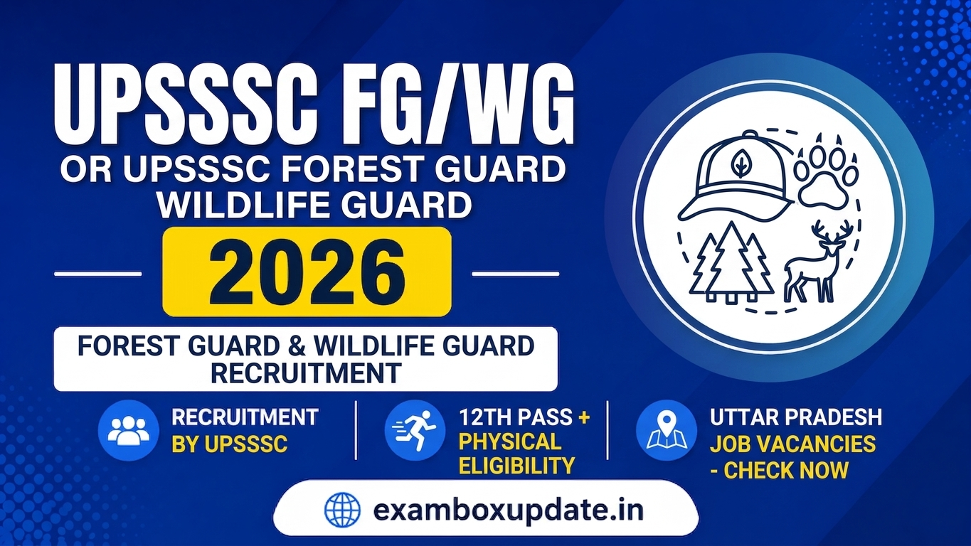 UPSSSC Forest Guard / Wildlife Guard Vacancy 2026